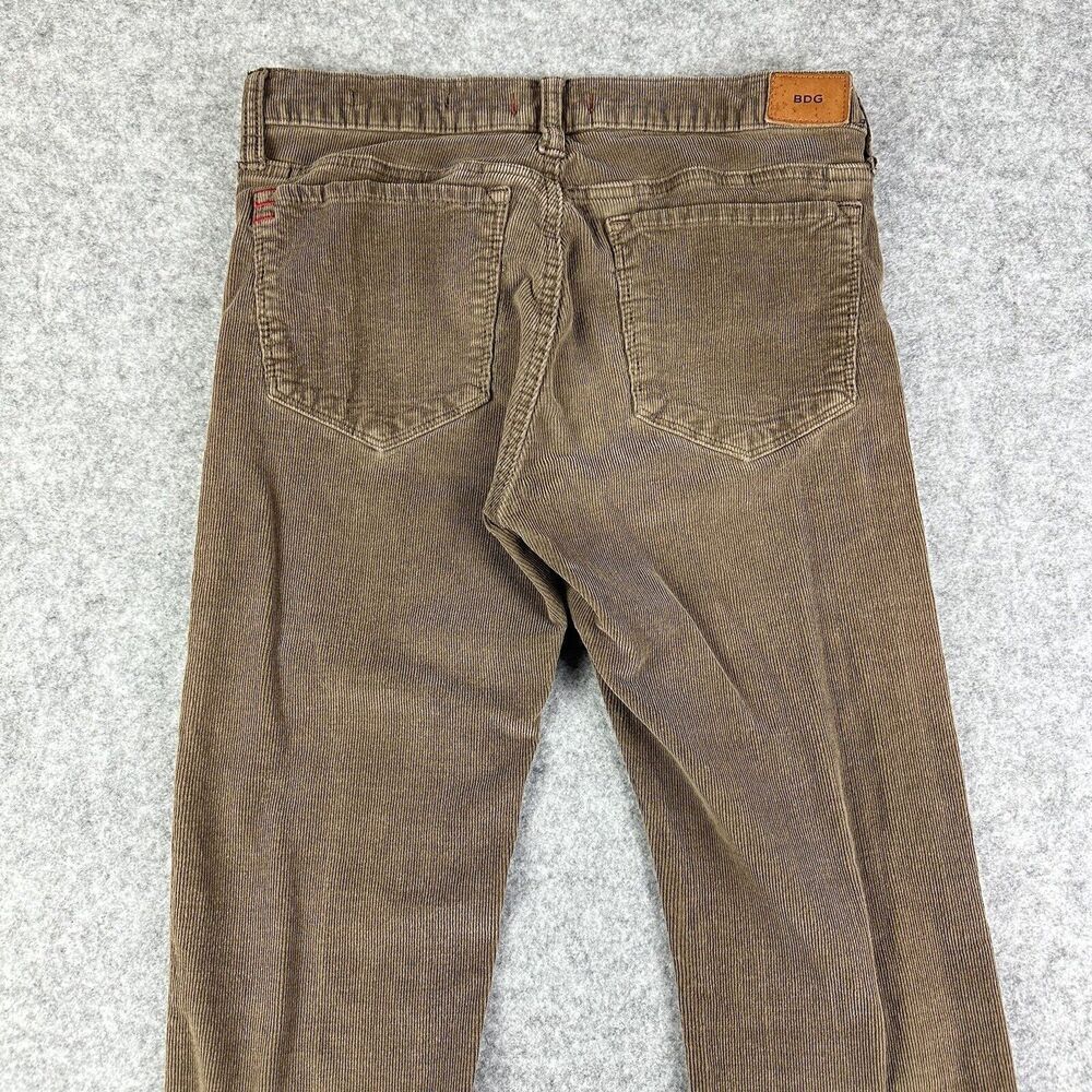 BDG UO Urban Outfitters Corduroy Pants Womens 27 Brown Mid Rise Cigarette Ankle* - Picture 5 of 16